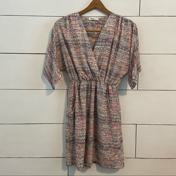 Million Bullpup Faux Wrap Mini Dress. Size Small. EUC - Picture 1 of 7